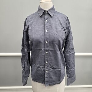 UNTUCKit Men's Blue Crosshatch Casual Button Down Shirt